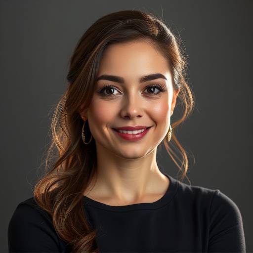 Portrait of Elena Rodriguez, Co-founder and Creative Director of Aurora Visuals Studio.